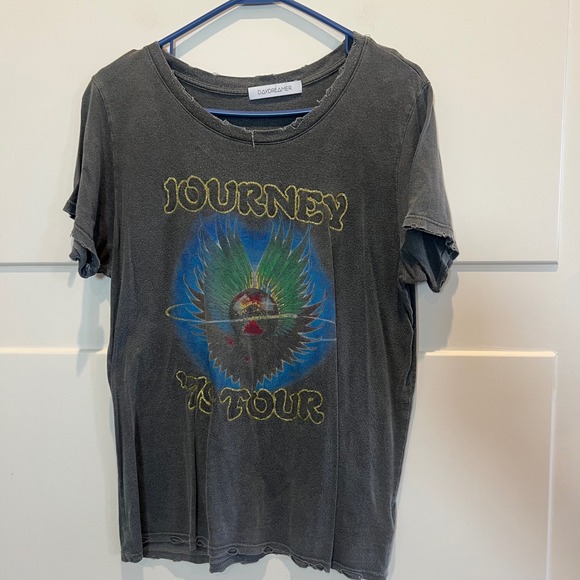 Daydreamer Journey Tour Graphic T-Shirt Women's Medium Distressed Gray Band Tee - Picture 1 of 7